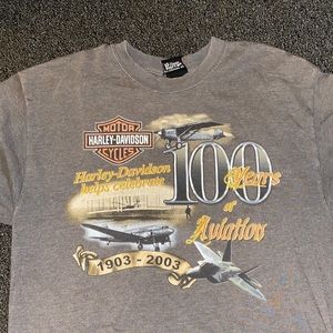 HARLEY DAVIDSON 2003 100 years of AVIATION TEE